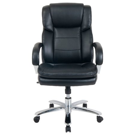 Global Industrial 24 Hour Chair With High Back Fixed Arms Bonded Leather Black 695615 AM Zoro